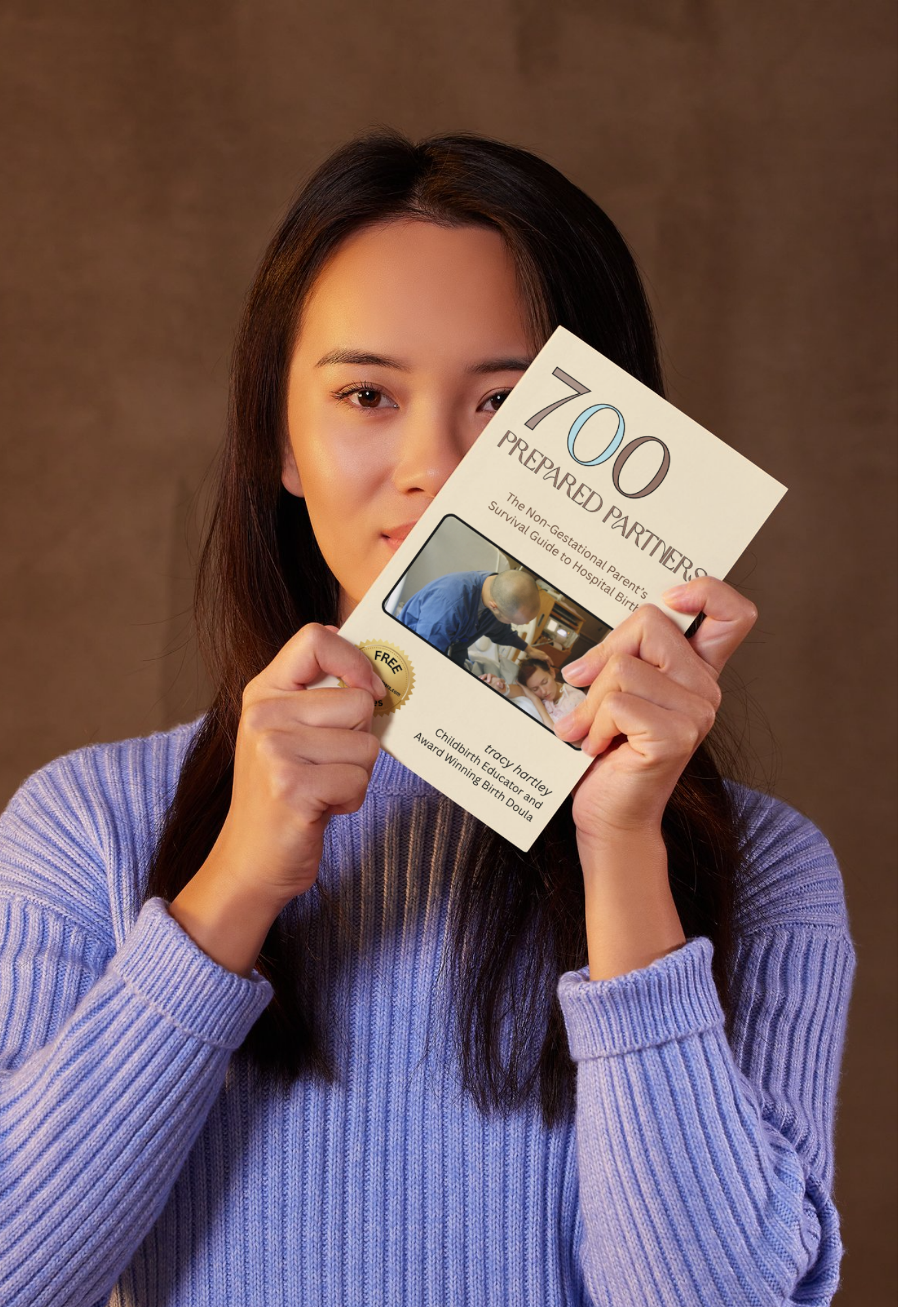 woman holding book